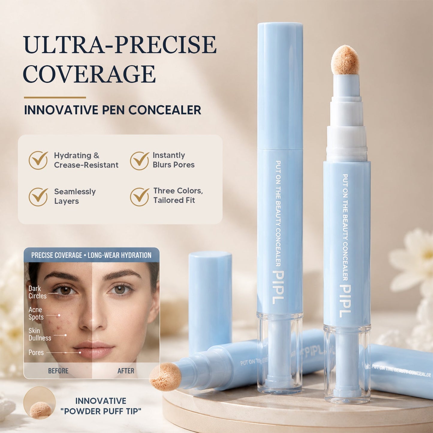 💝 TODAY ONLY — 50% OFF 💝Sylvancove®Concealer Pen – Brightening, Correcting & Long-Lasting