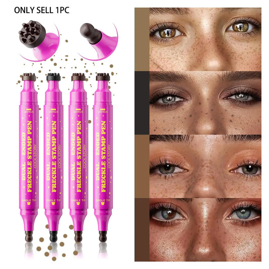 Sylvancove® Waterproof Freckles Pen: Faux Freckle Stamp and Fine Tip Eyeliner for Realistic