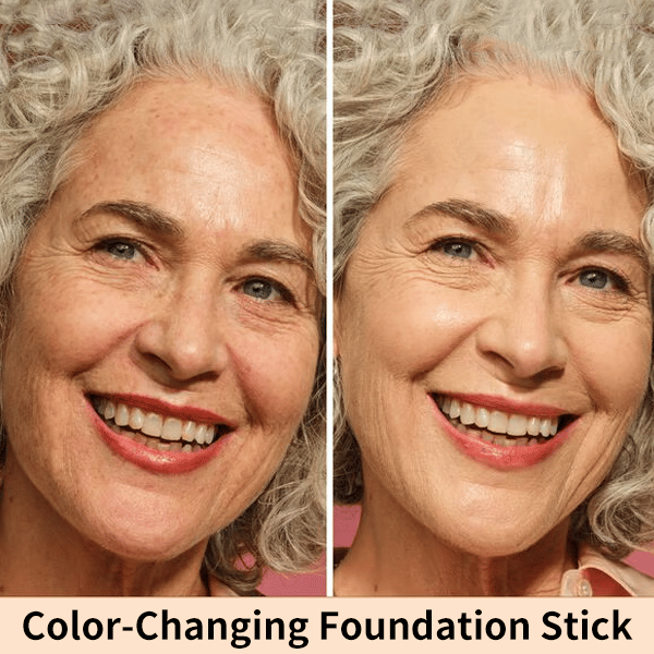 🎉BUY 1 GET 1 FREE🎉Sylvancove® BLANC Cover Cream Stick V w/ Detachable Brush - Korean Skin Care Color-Changing Foundation Stick with Collagen Capsules (0.45 oz)