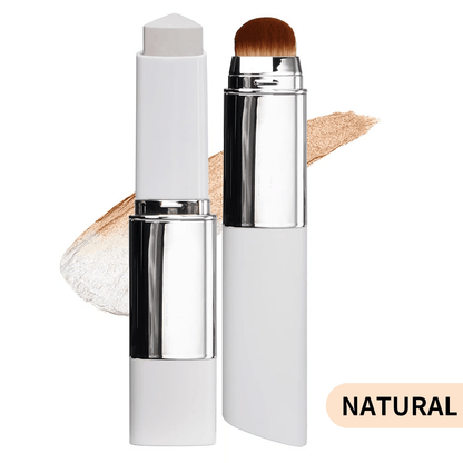 🎉BUY 1 GET 1 FREE🎉Sylvancove® BLANC Cover Cream Stick V w/ Detachable Brush - Korean Skin Care Color-Changing Foundation Stick with Collagen Capsules (0.45 oz)