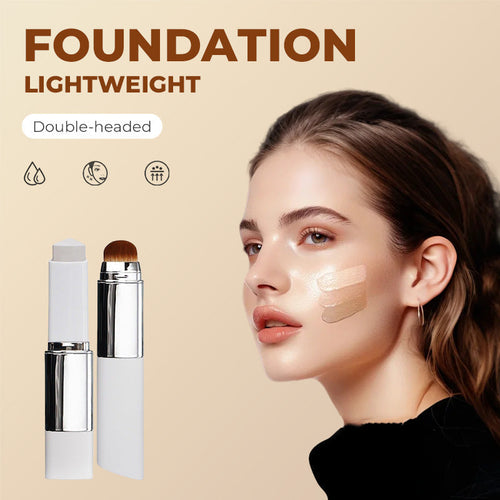🎉BUY 1 GET 1 FREE🎉Sylvancove® BLANC Cover Cream Stick V w/ Detachable Brush - Korean Skin Care Color-Changing Foundation Stick with Collagen Capsules (0.45 oz)