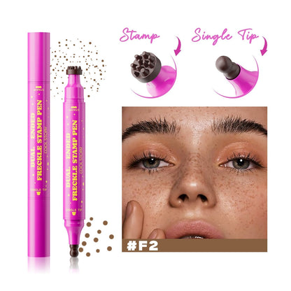 Sylvancove® Waterproof Freckles Pen: Faux Freckle Stamp and Fine Tip Eyeliner for Realistic